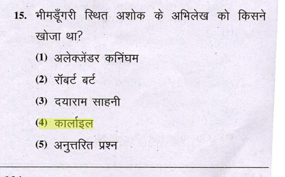 RPSC First Grade GK Paper History PYQs